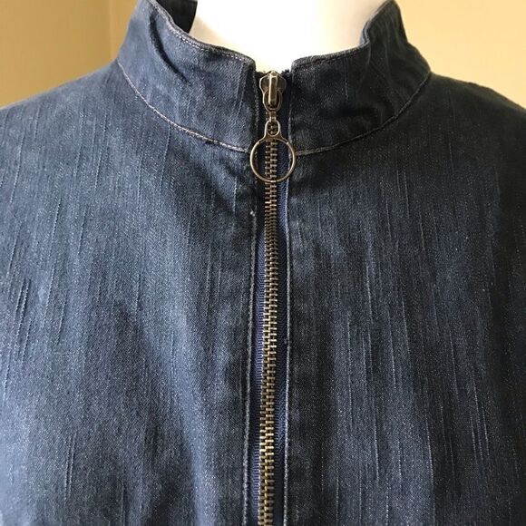 Jessica Dark Denim Bomber Jacket - Picture 6 of 6